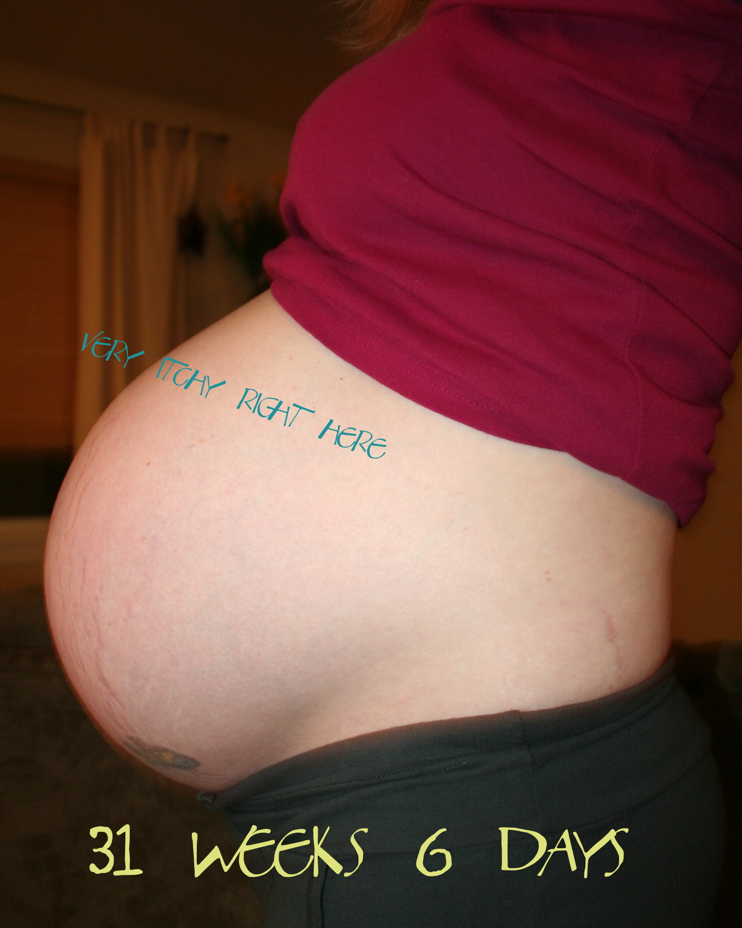 Живот на 29 неделе беременности